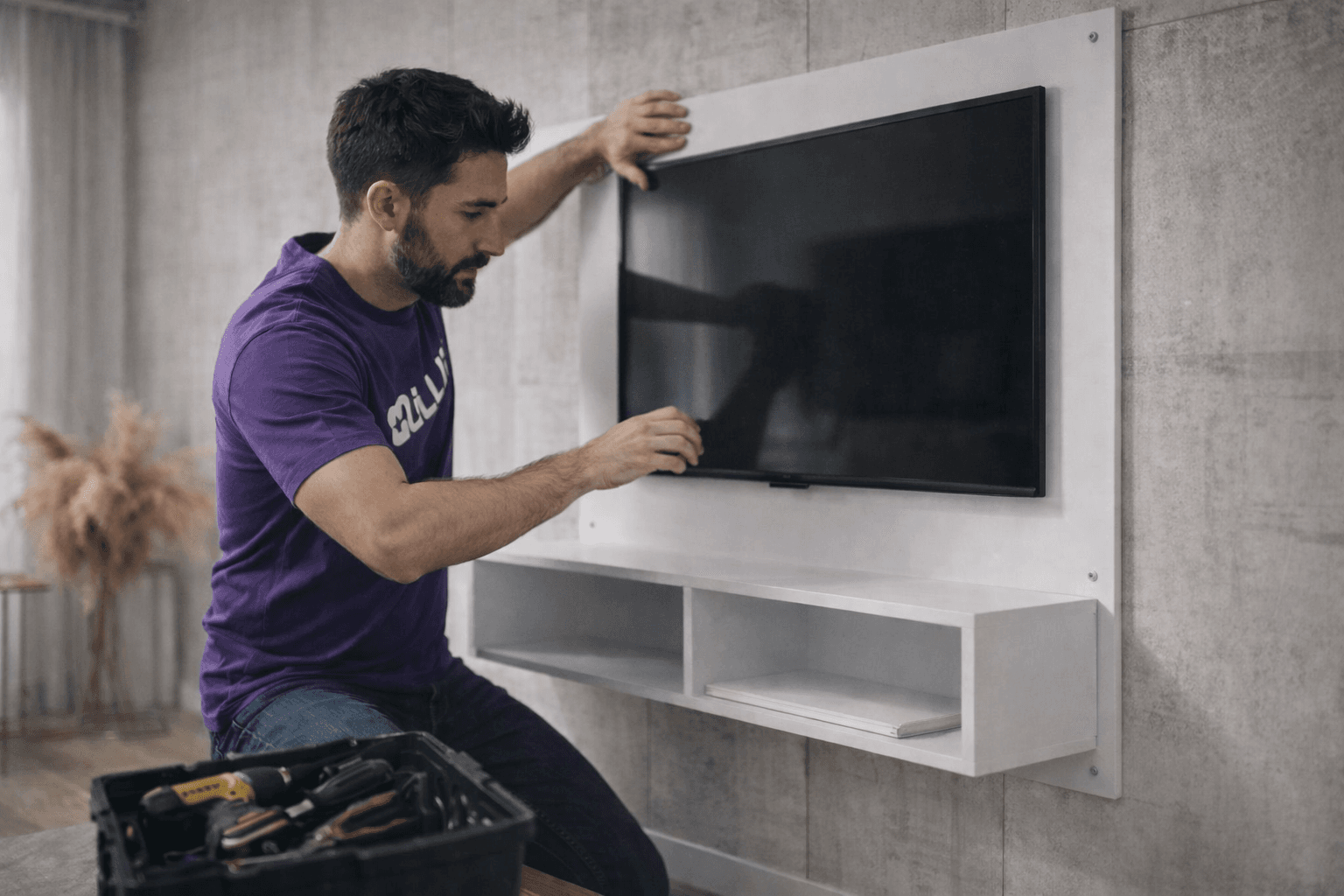 Instalación de Panel TV