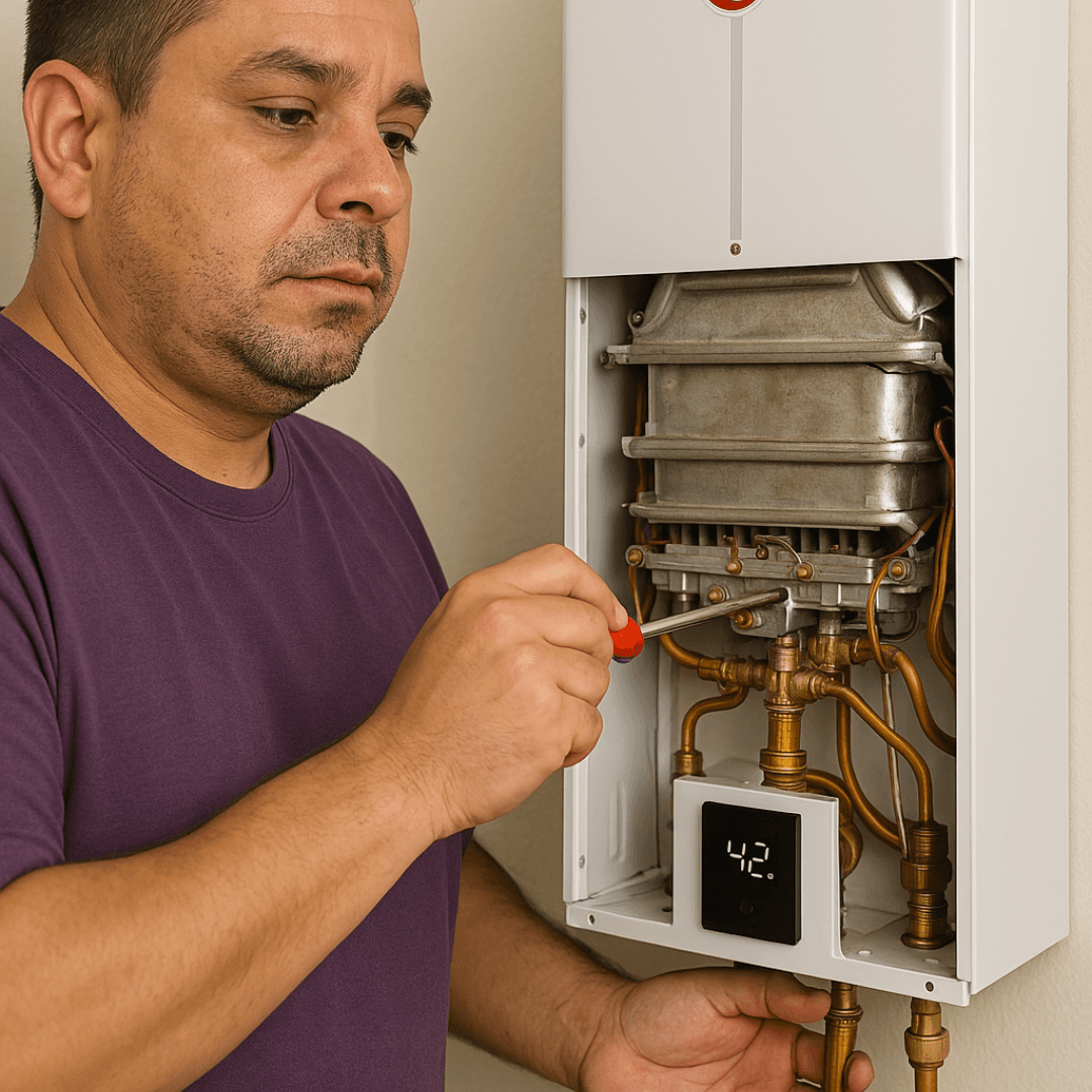 Instalación Calefont Tiro Natural en Colina