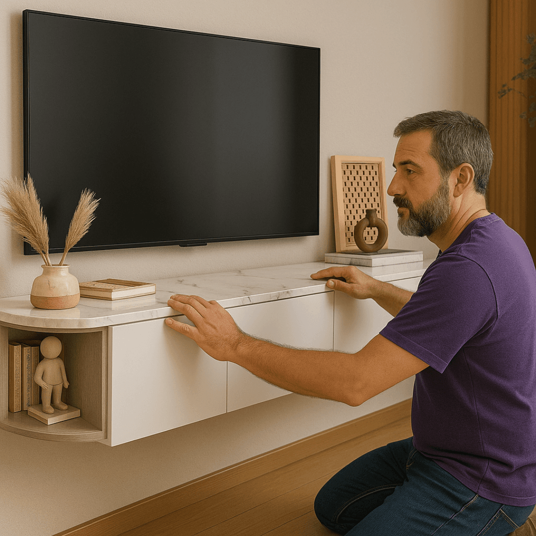 Instalación de Rack Flotante para TV en Pedro Aguirre Cerda