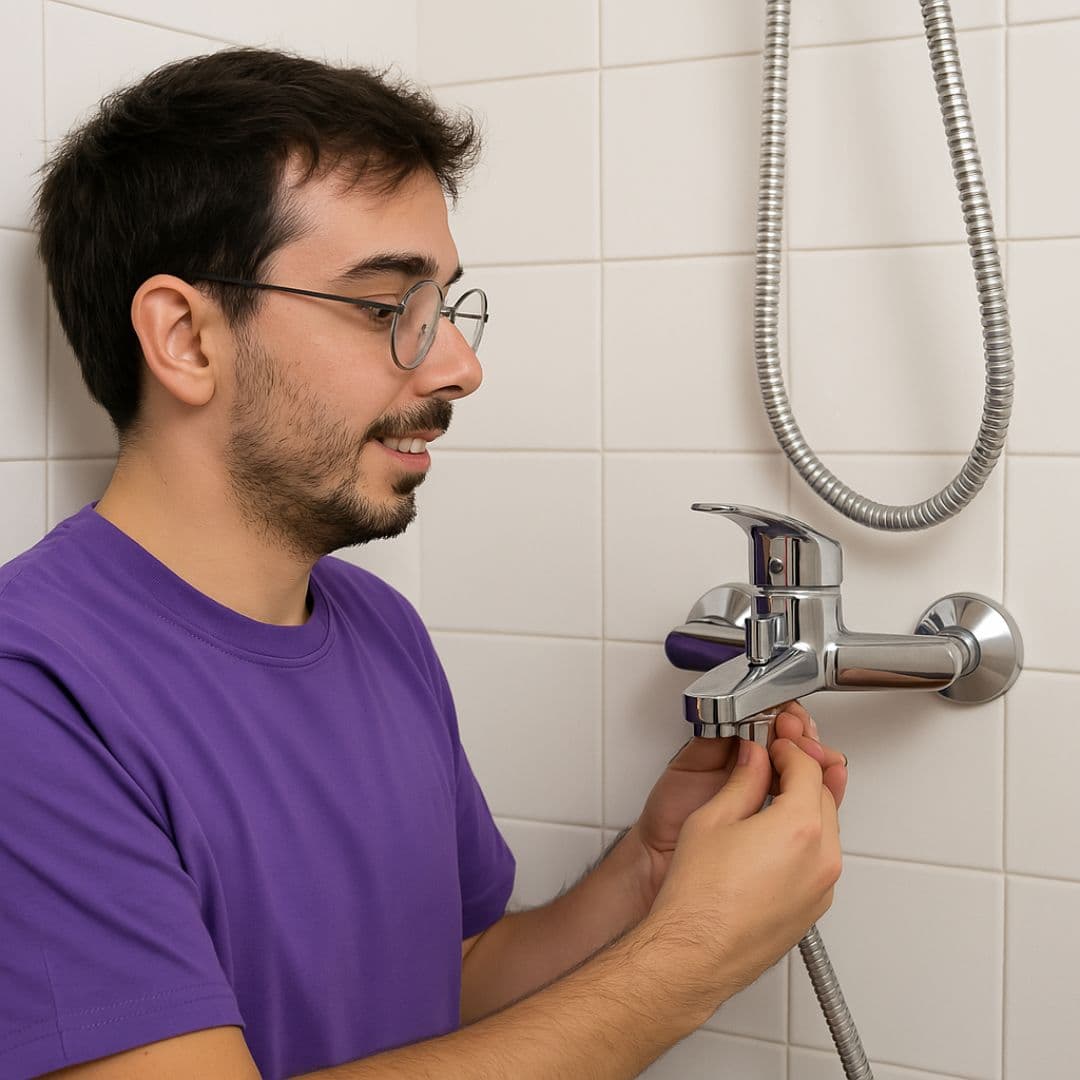 Instalación de Grifería para Ducha en Colina