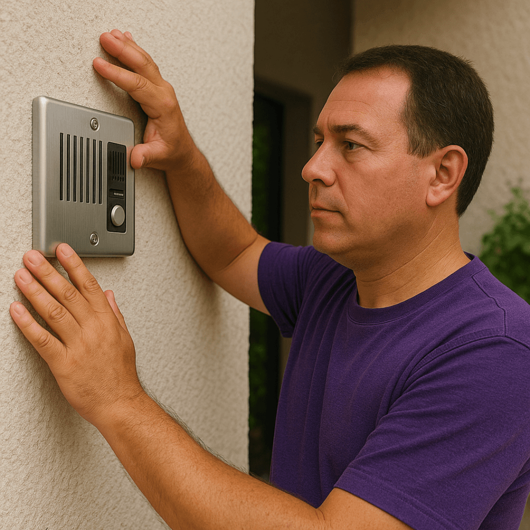 Instalación de Portero Metálico Empotrado en Macul