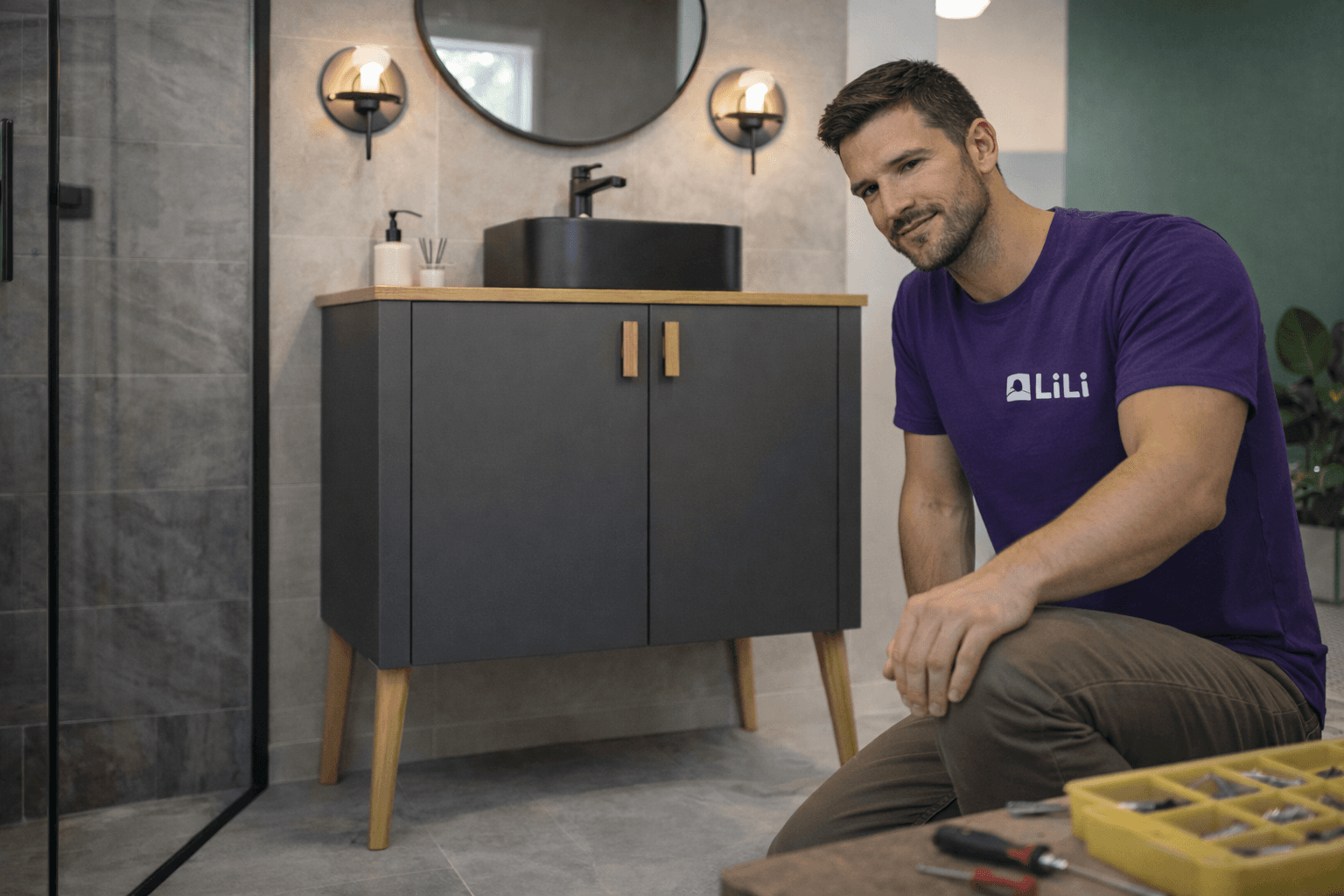 Armado de Vanitorio de Pie en La Pintana